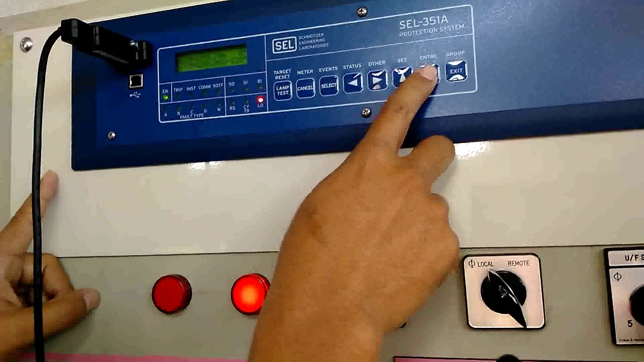 Relay SEL-351A protection system