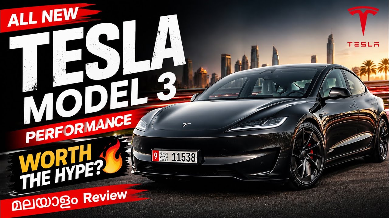 Tesla Model 3 Performance Review | Tesla Malayalam Review | 
