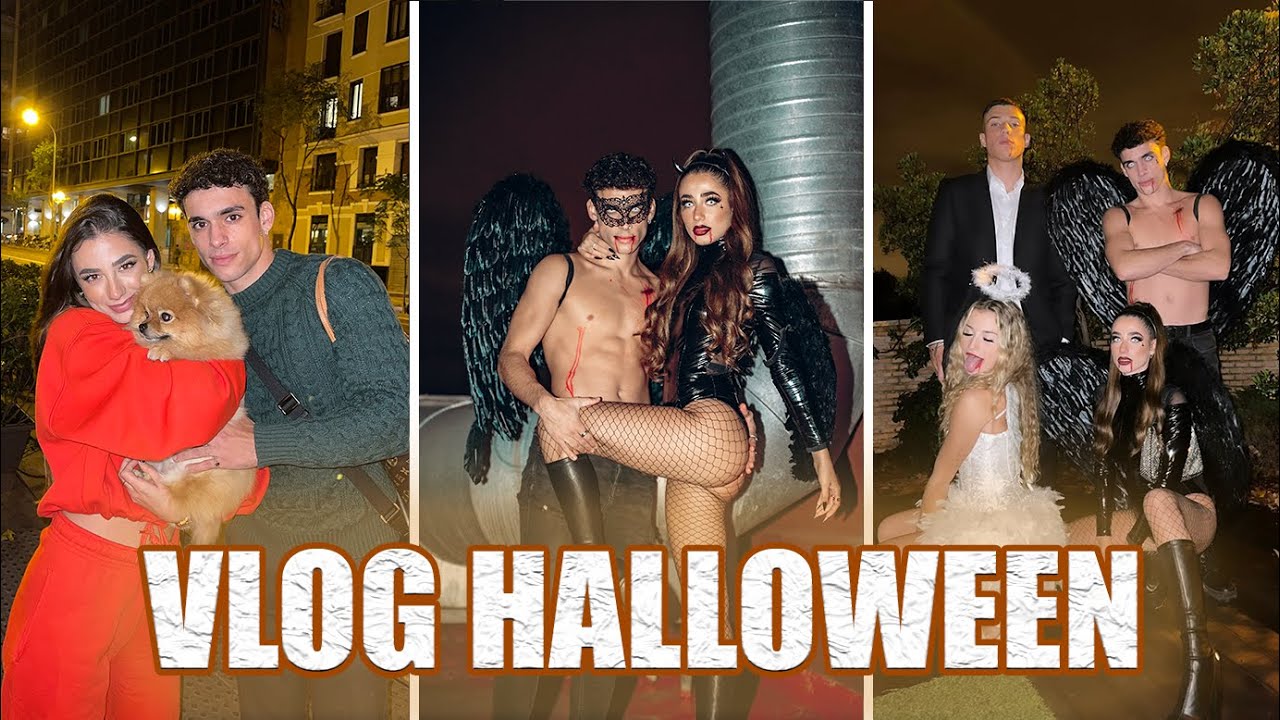 ¡Fotos de HALLOWEEN en PAREJA! Vlog en Madrid | IBELKY