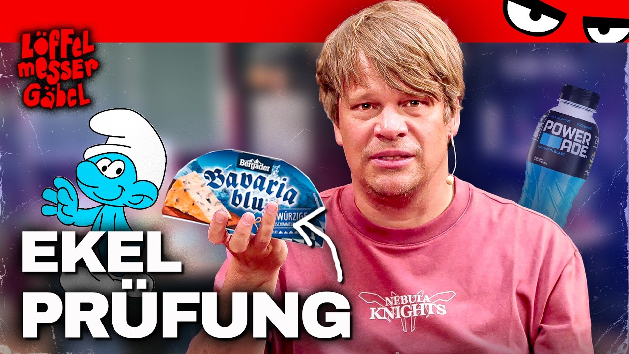Mutprobe BLAUE SNACKS - Schimmelkäse als Bestrafung?! | Löffel Messer Gäbel