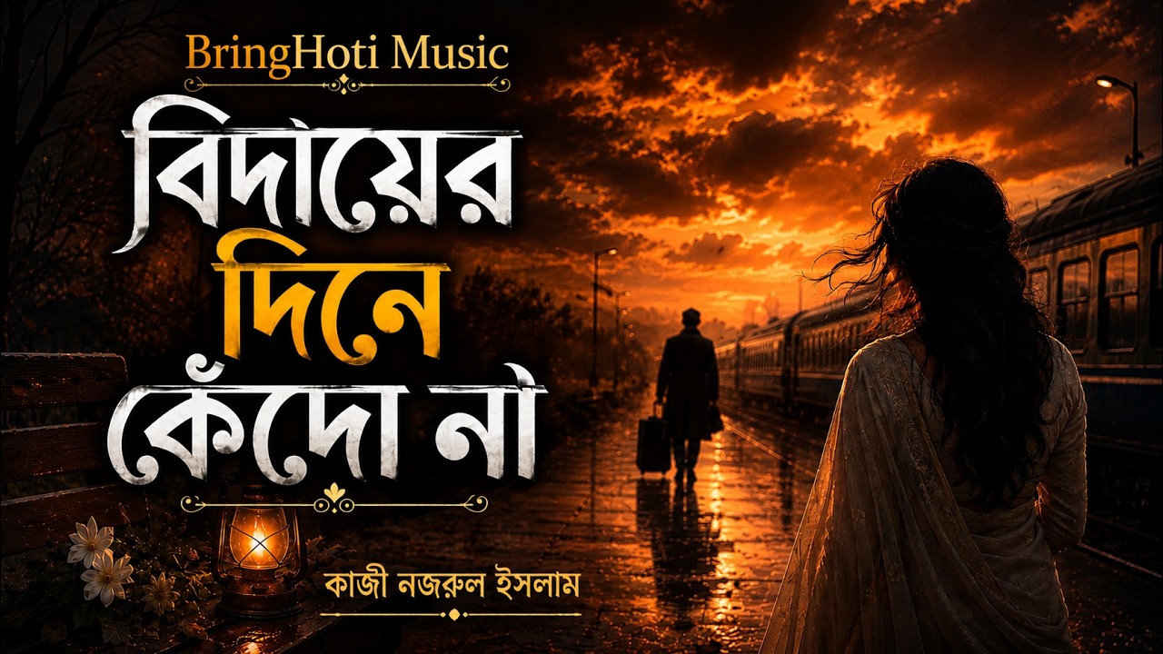 বিদায়ের দিনে কেঁদো না | Emotional Bangla Song | BringHoti Music | Kazi Nazrul Islam | Nazrul Geeti