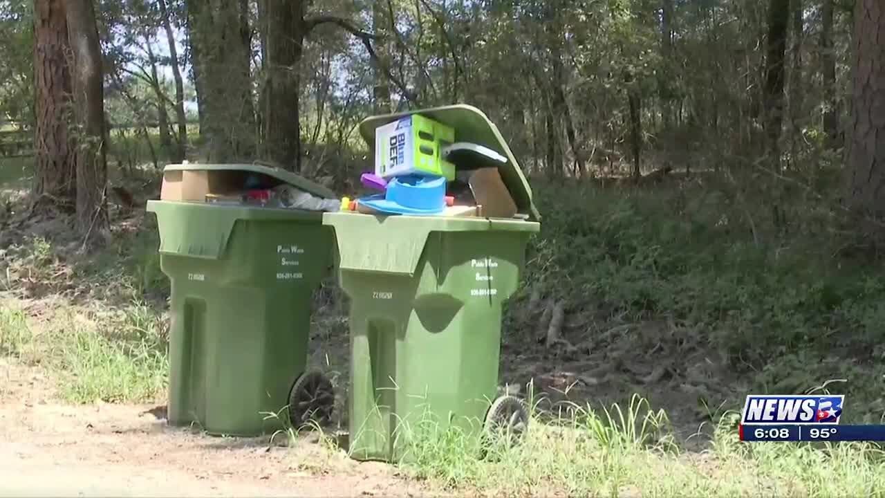 Grimes County trash pickup problems