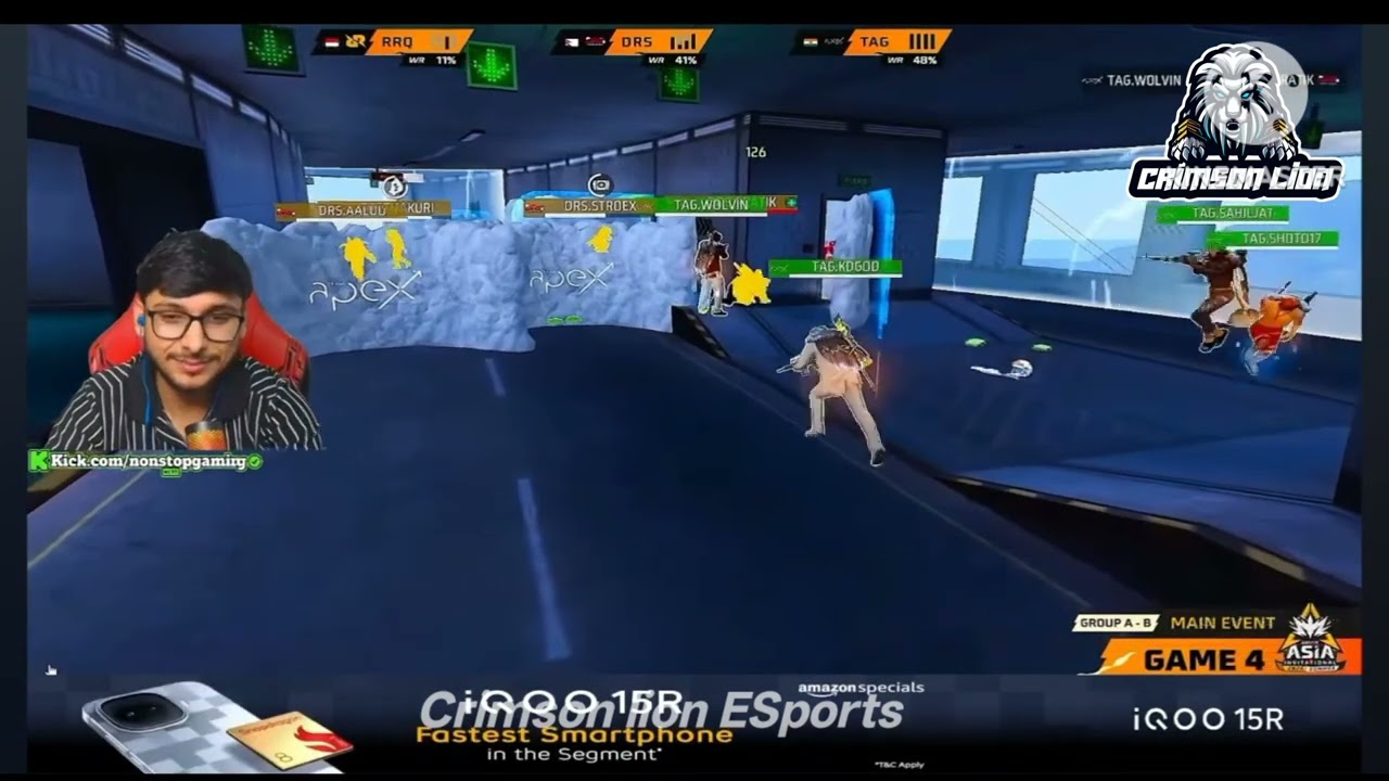 Team Apex Gaming Using gleach in FFMAI 2026 Summer tournament live #freefire #teamapexgaming #ffmai