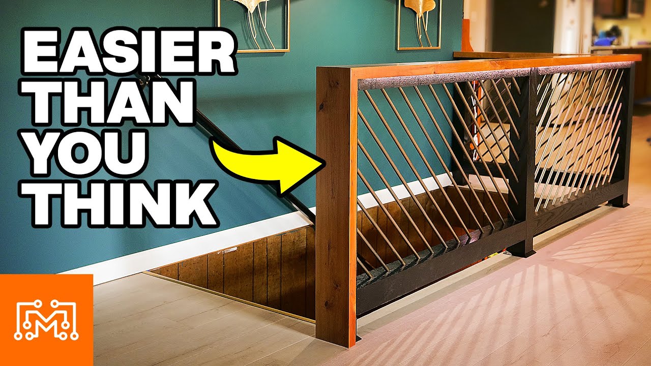 How To Make a Modern Stair Railing | I Like To Make Stuff