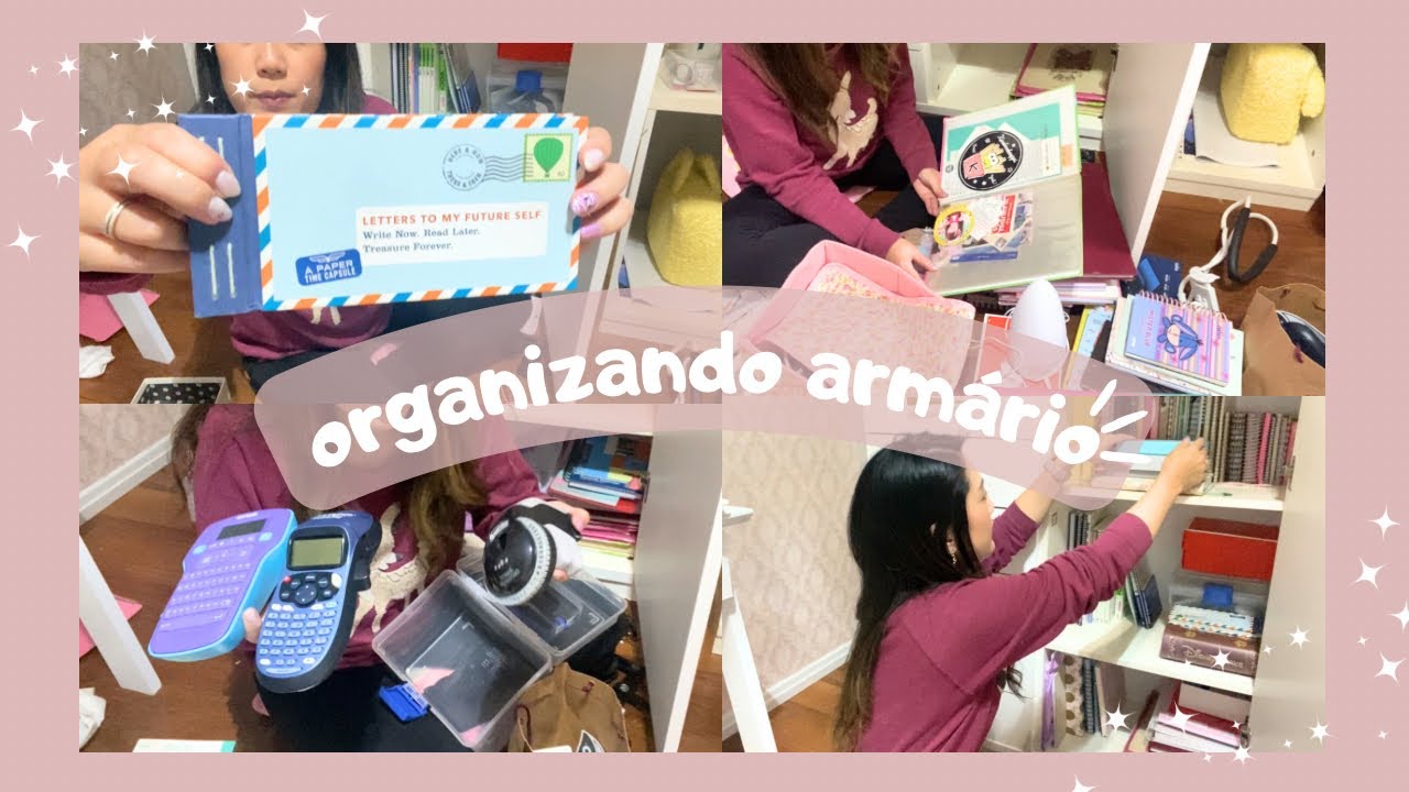 Organizando com a Lari #03: armário de cadernos e planners ❤️ Lari Oyama