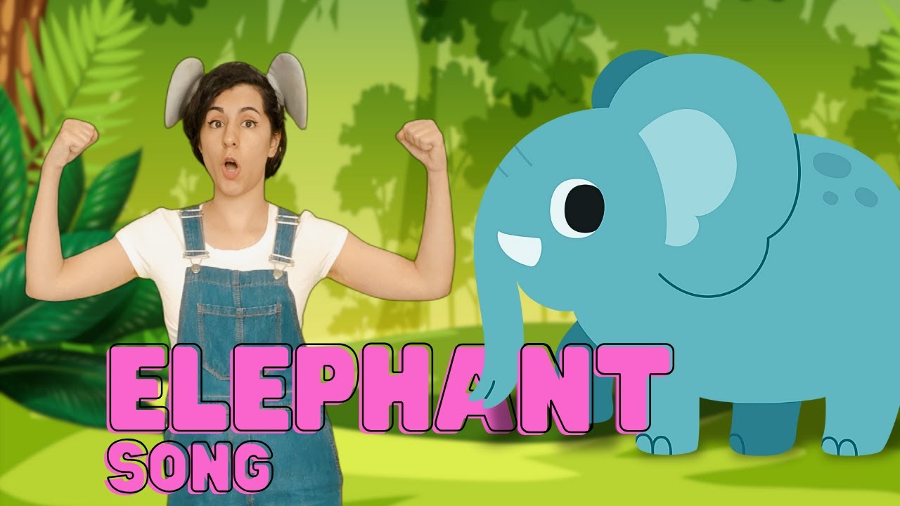 Stomp! Elephant Song for Kids🐘 | Fun Nursery Rhymes | Animal Songs