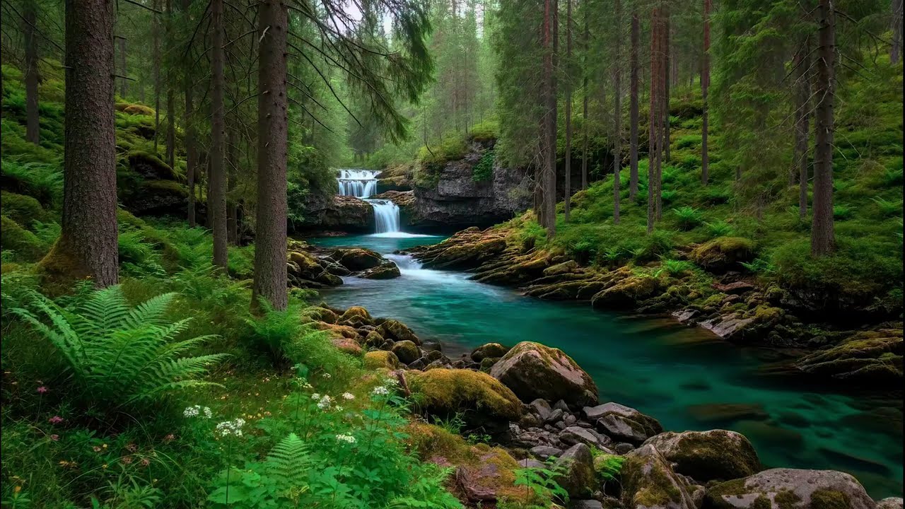 River Sound for Deep Sleep White Noise Flow with Forest Sound for Stress and Relaxation