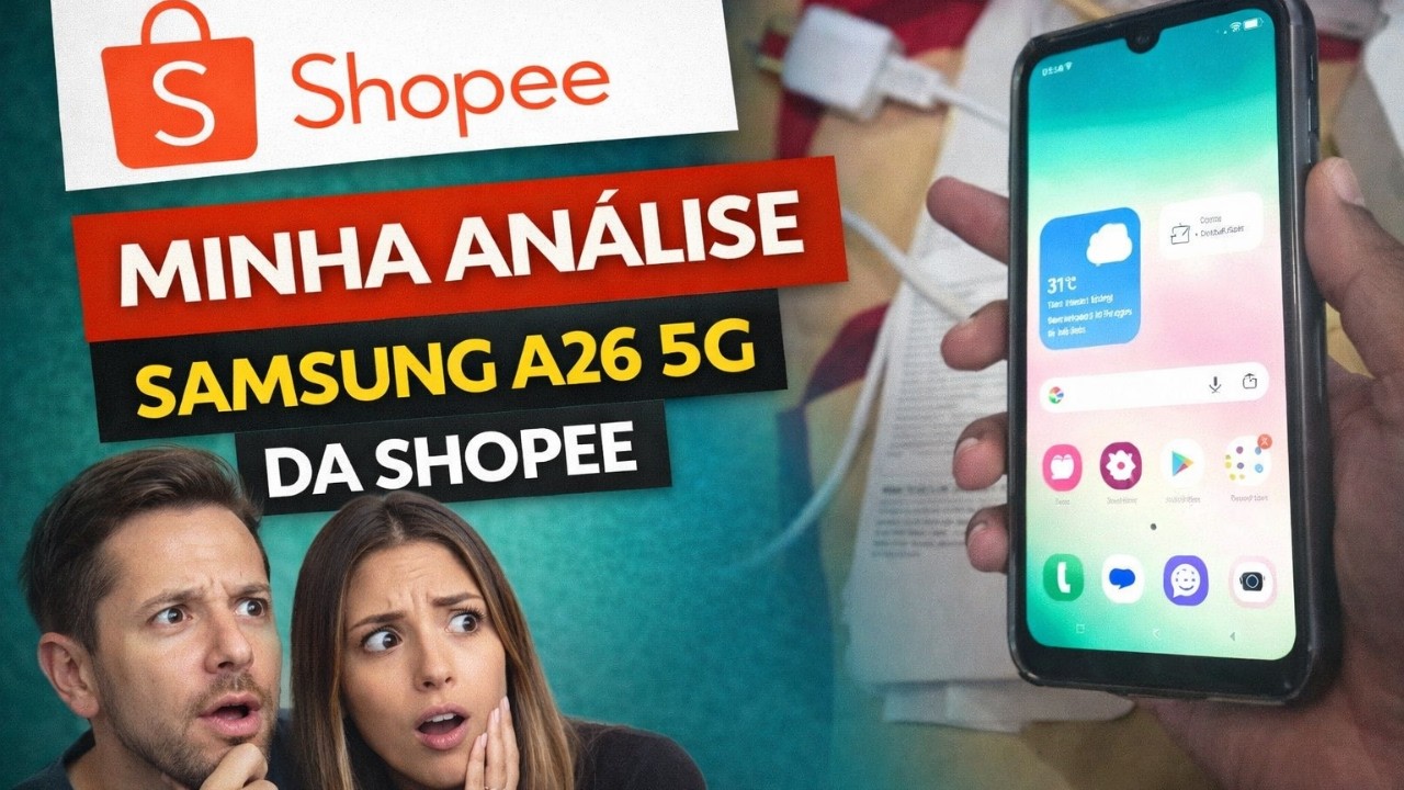 Samsung Celular Galaxy A26 5G 256GB shopee? Samsung Celular Galaxy A26 shopee vale a pena?