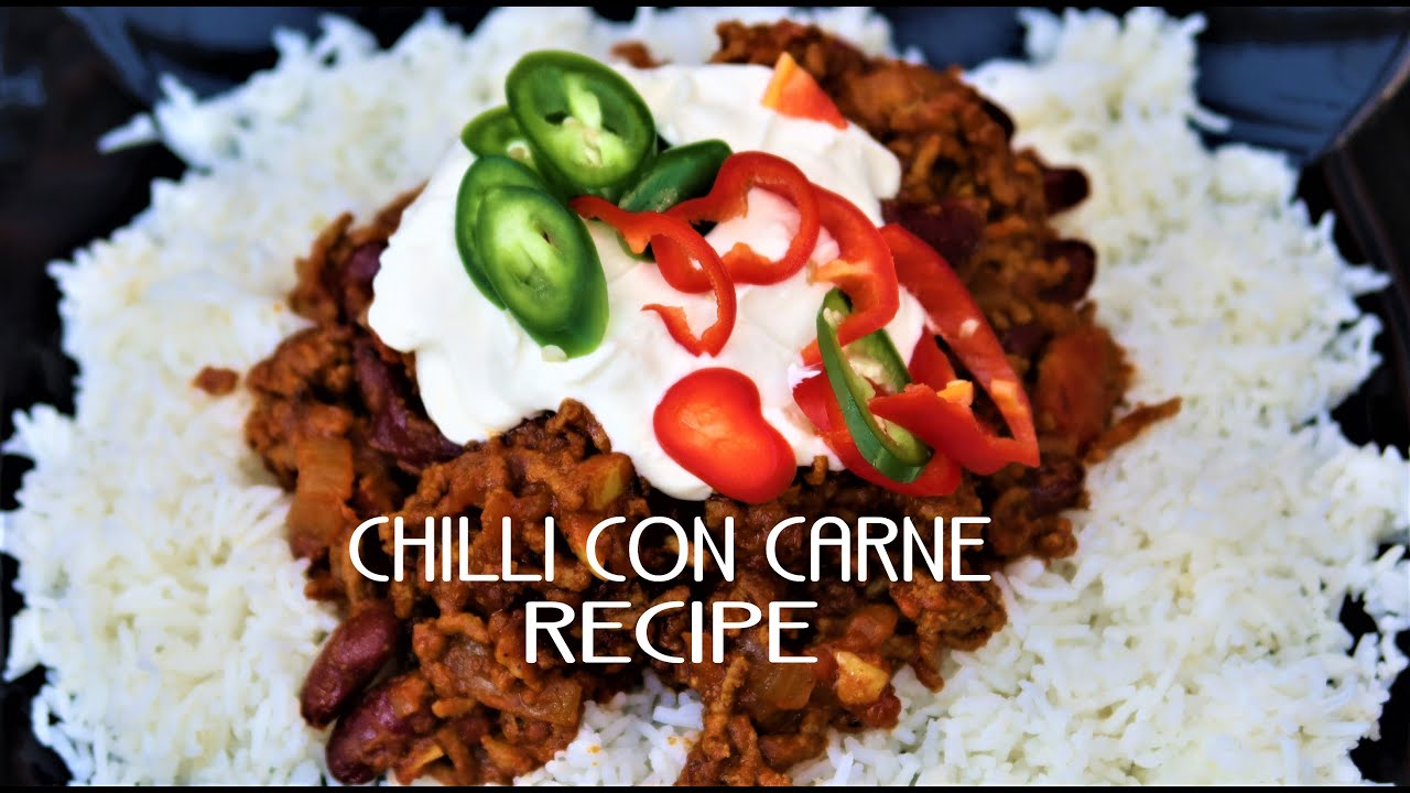 CHILLI CON CARNE ( FULL RECIPE. )  Cooking Mexican food, bursting with Amazing Flavours.