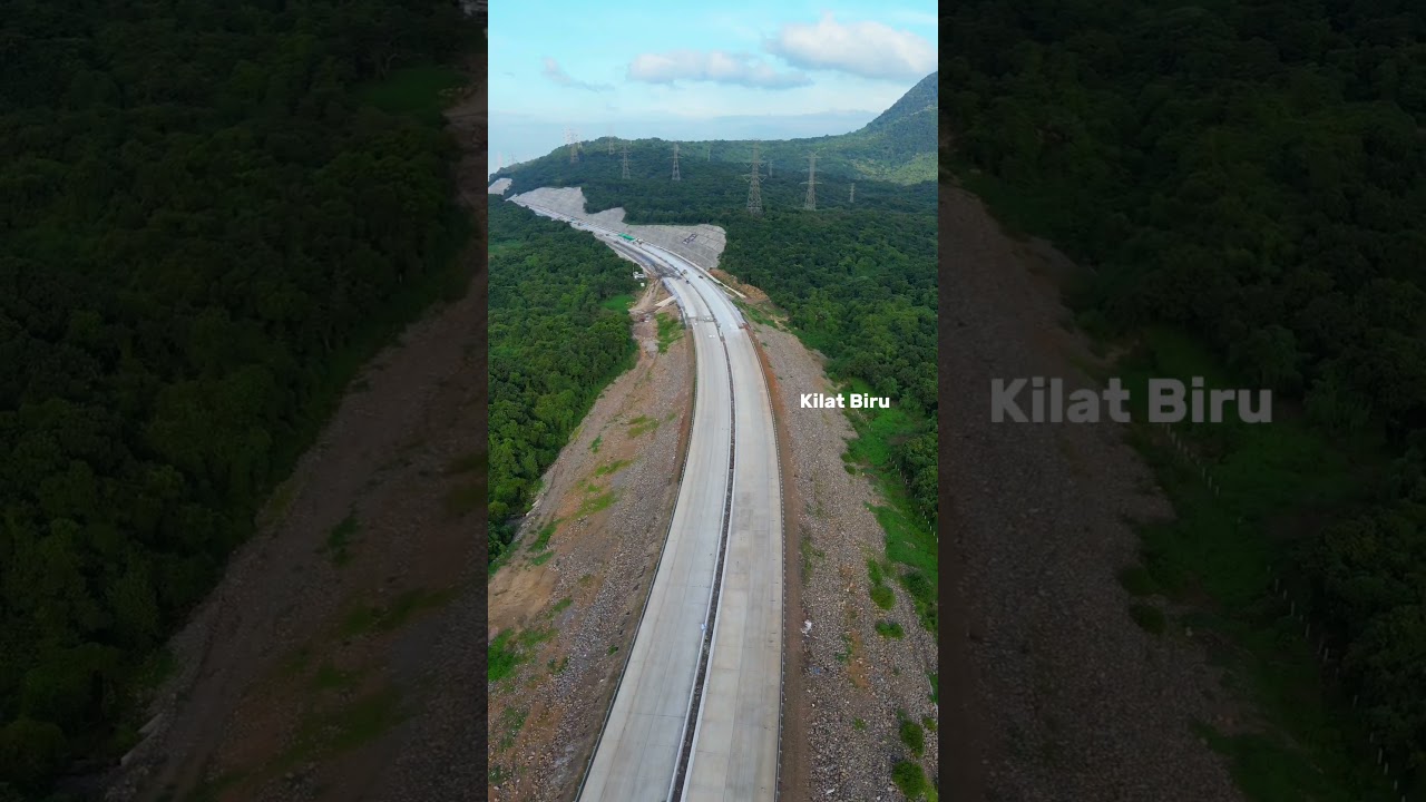 Tol Probowangi membelah bukit PLTU Paiton