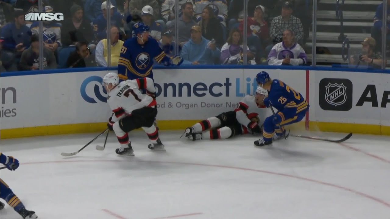 Rasmus Dahlin Snows Josh Norris