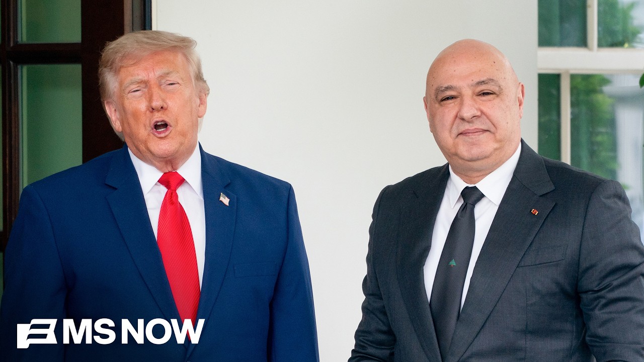 LIVE: Trump holds bilateral meeting with Lebanon's president as Middle East conflict escalates