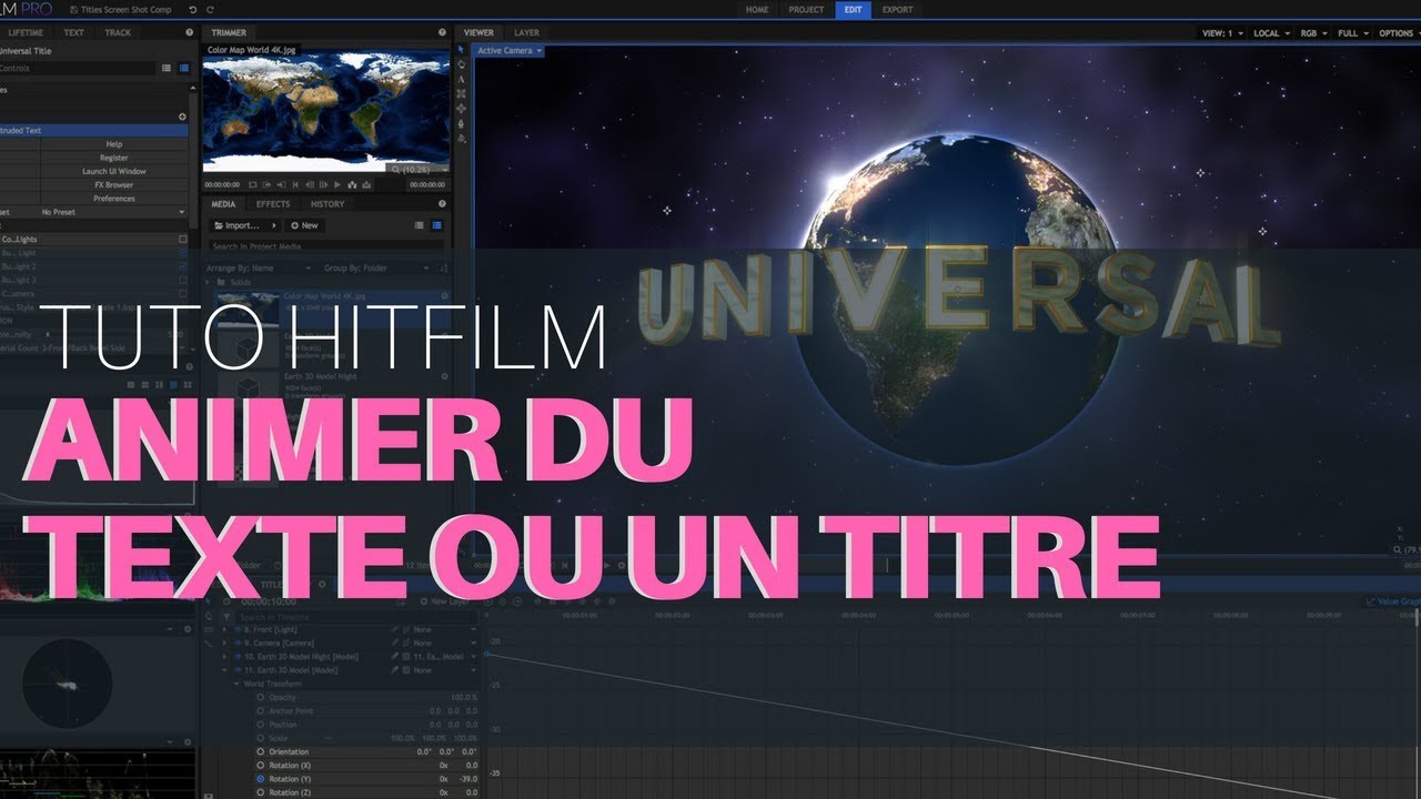 Tutoriel Hitfilm : Comment créer une animation de texte ou de titre