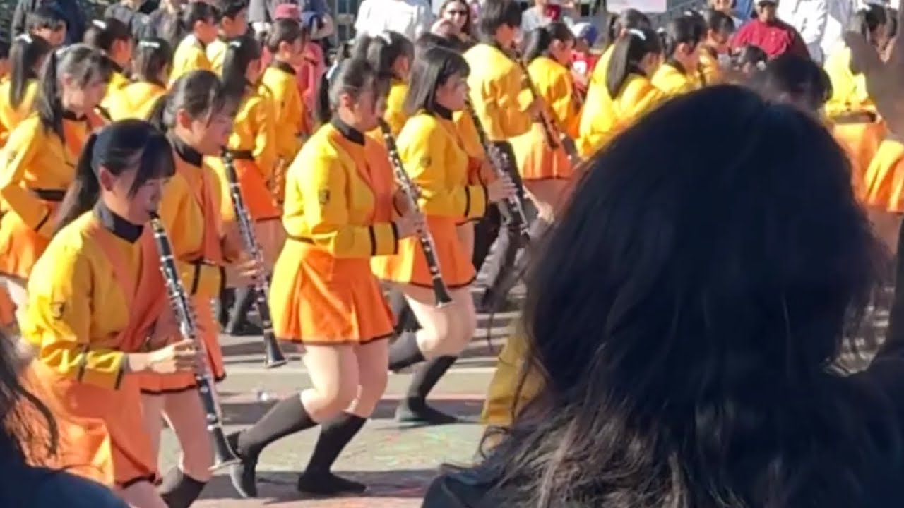 観客が釘付け！The 2025Rose Parade Kyoto Tachibana H.S Green Band 京都橘高校吹奏楽部