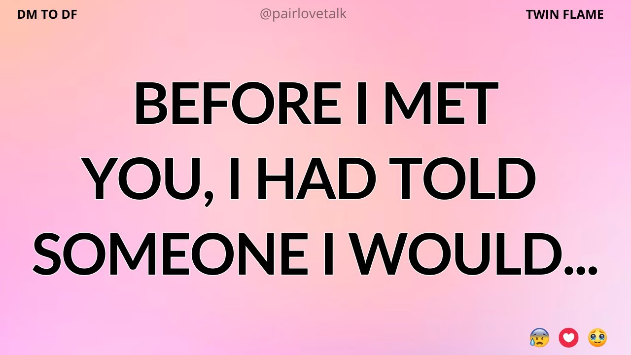 DM 💌 До того, как я встретил тебя, я сказал кому-то, что я...🤔😐🥰 DM TO DF 🖤 Божественная мужская ...
