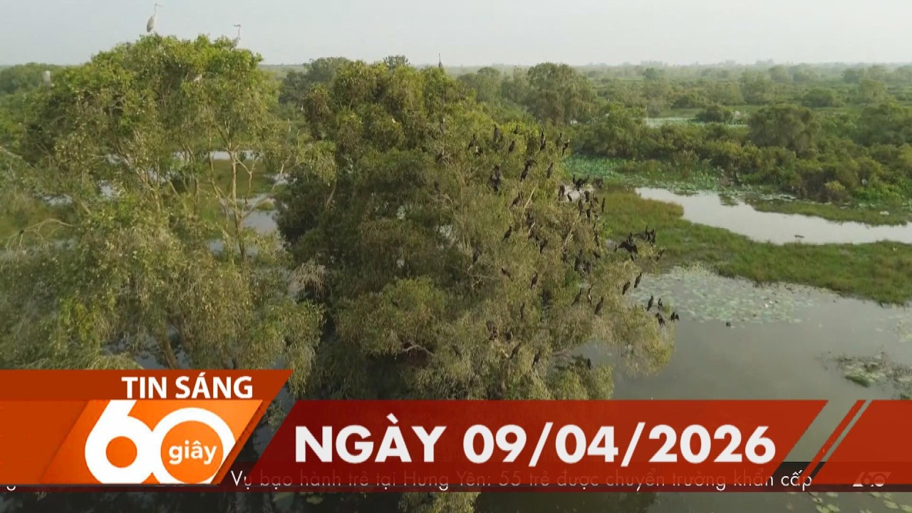 60 Gi&acirc;y S&aacute;ng - Ng&agrave;y 09/04/2026 | HTV Tin tức