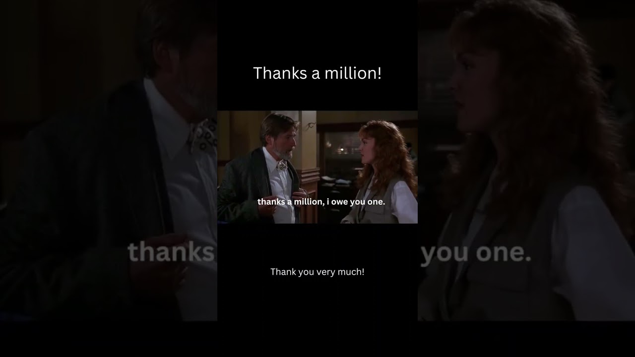 Thanks a million!