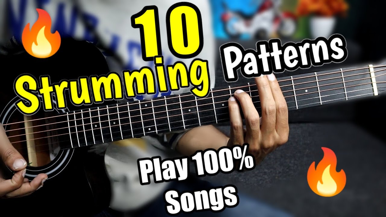 10 Strumming Patterns 🔥- Beginners - Play 100% Songs - Easiest Lesson For Acoustic Guitar Must Watch