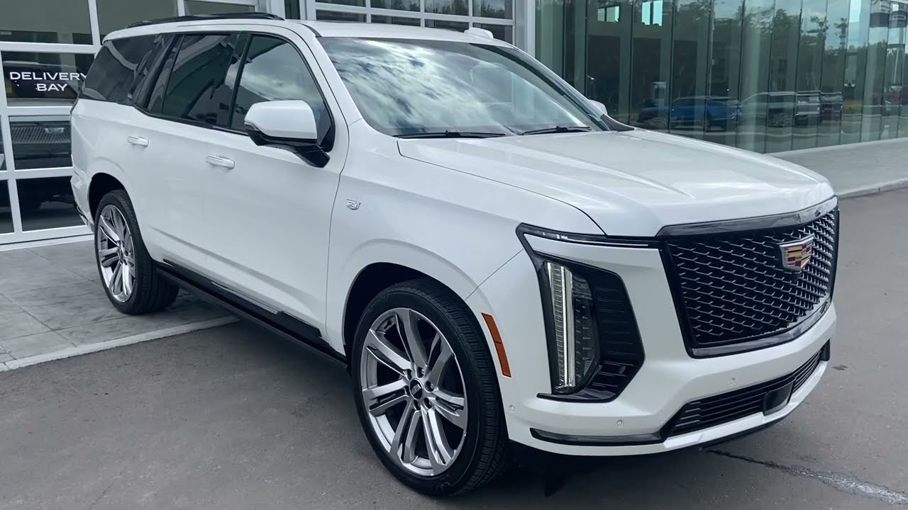 White 2025 Cadillac Escalade Sport Platinum Calgary AB Wolfe Auto Group | Stock Number: YS150348