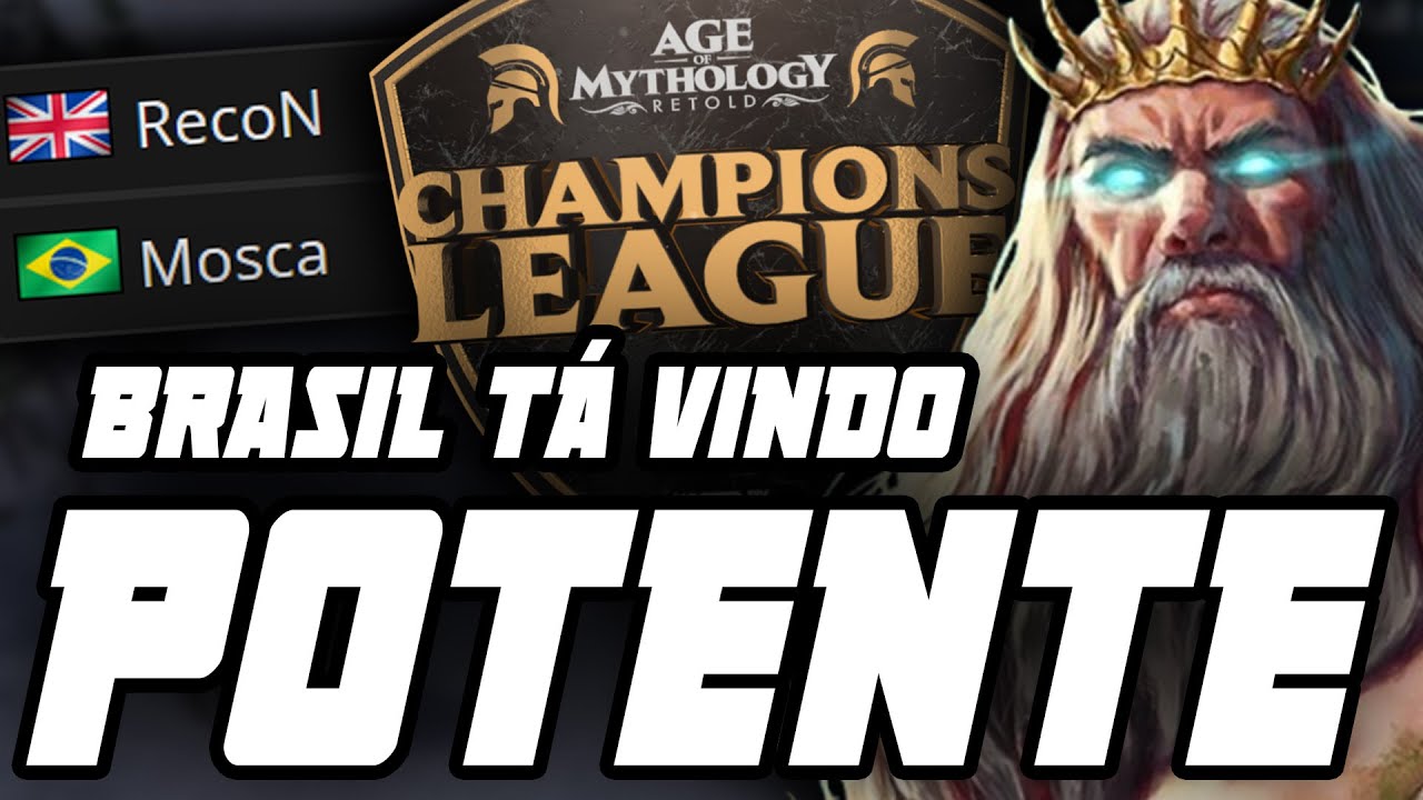 AGE OF MYTHOLOGY RETOLD: BRASIL DETONANDO OS MELHORES?! Mosca vs. RecoN | AOM Champions Playoffs