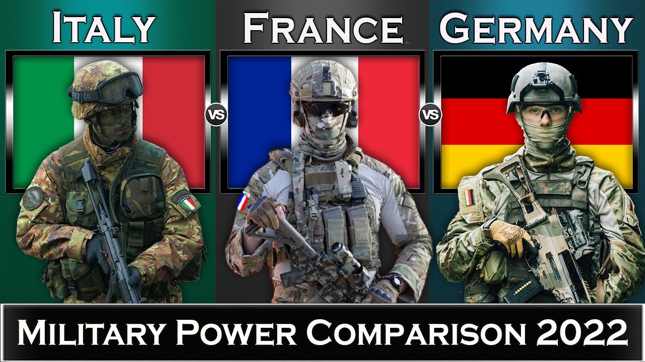 Italy vs France vs Germany Military Power Comparison 2022