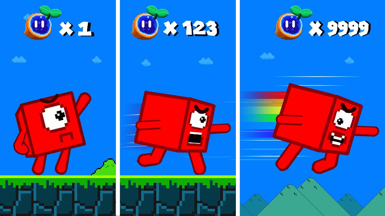 Super Mario Bros. but Each Seed Makes Number 1 FASTER...