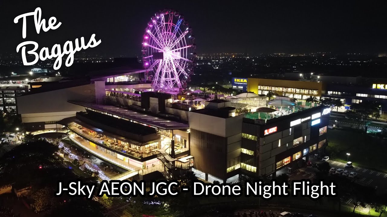 J-SKY Ferris Wheel - AEON JGC - Drone Night Flight