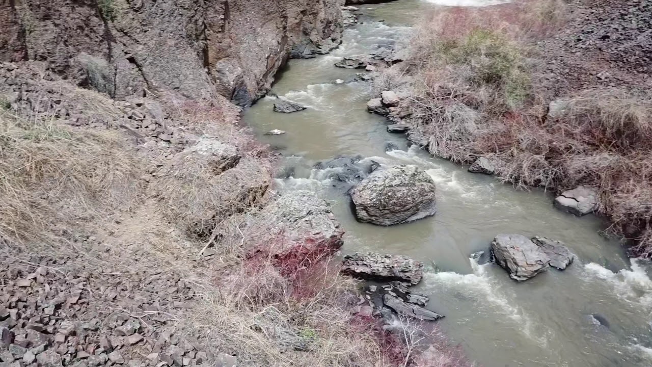 Succor Creek waterfall and reservoir