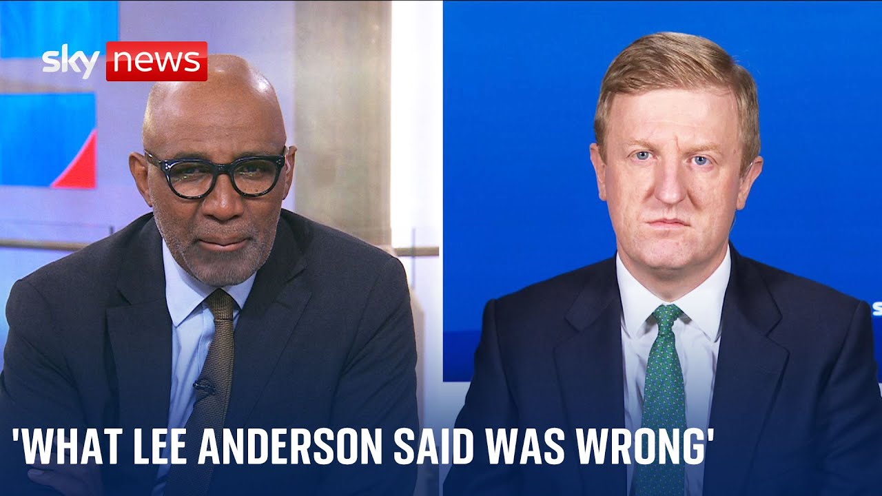 'What Lee Anderson said was wrong - and words matter' - Oliver Dowden