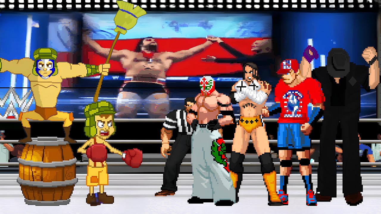 [KOF MUGEN] El Chavo vs. Team WWE