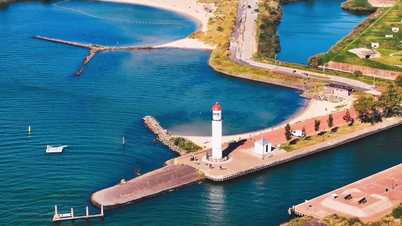 DJI Mavic 3 Drone vlucht boven de vesting van Hellevoetsluis