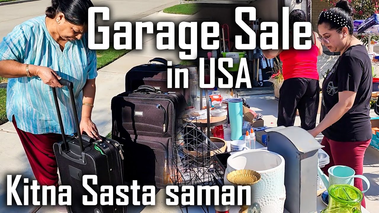 Mummy Papa ko Dikhai America ki Garage Sale | Kitna Sasta Saman Khareeda