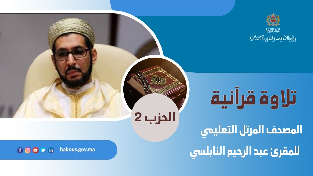 المصحف المرتل التعليمي للمقرئ عبد الرحيم النابلسي الحزب الثاني