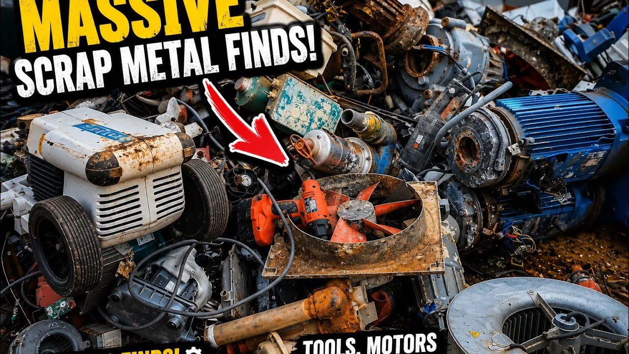 The Scrap Yard Was FULL of Power Tools... I Couldn't Believe My Eyes!