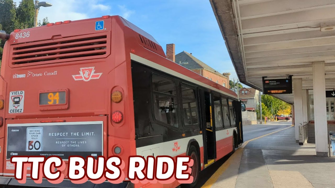 TTC 63 Bus Ride from Castle Frank Station to Ossington