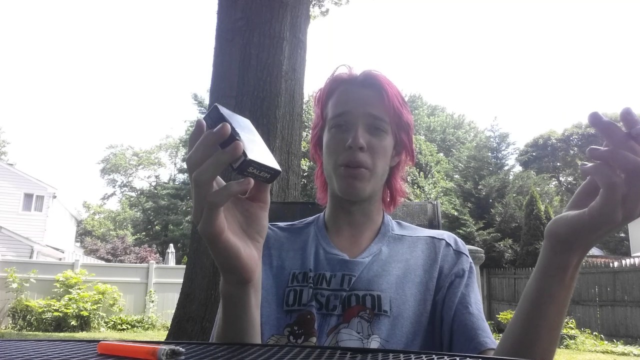 Smoking 10 Year Old Cigarette (Salem Black Label)