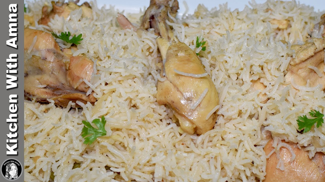 White Chicken Pulao Recipe - Eid Special Yakhni Pulao - Kitchen With Amna