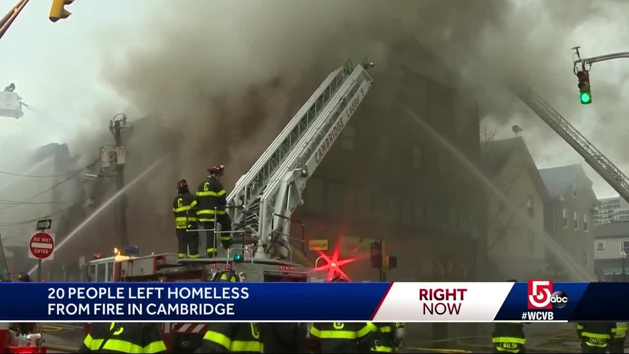 20 people displaced after fire damages 2 Cambridge buildings