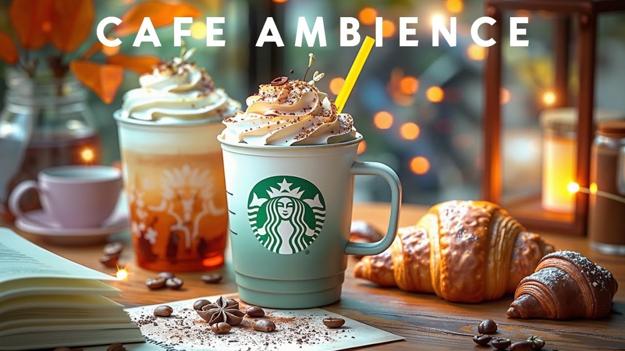 Starbucks Fall Jazz 🍂 Cozy Coffee Ambience for Autumn Relaxation