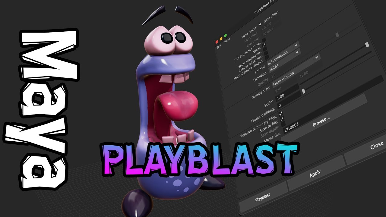 PlayBlast in Maya (Very Fast Animation Rendering)