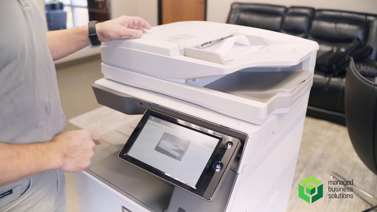 Sharp Printer: Clearing a Jam in the Feeder