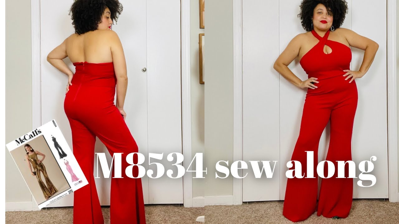 McCall&rsquo;s M8534 sew along (view A) | how to make a jumpsuit!