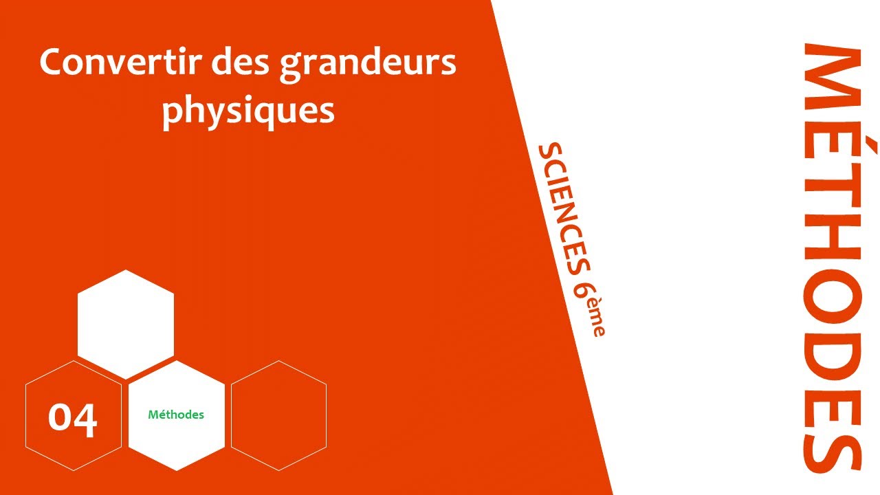 SC6-M04 Convertir des grandeurs physiques