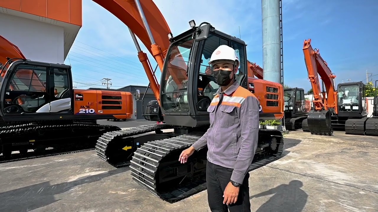 รีวิว รถขุด ฮิตาชิ 210 walk around hitachi