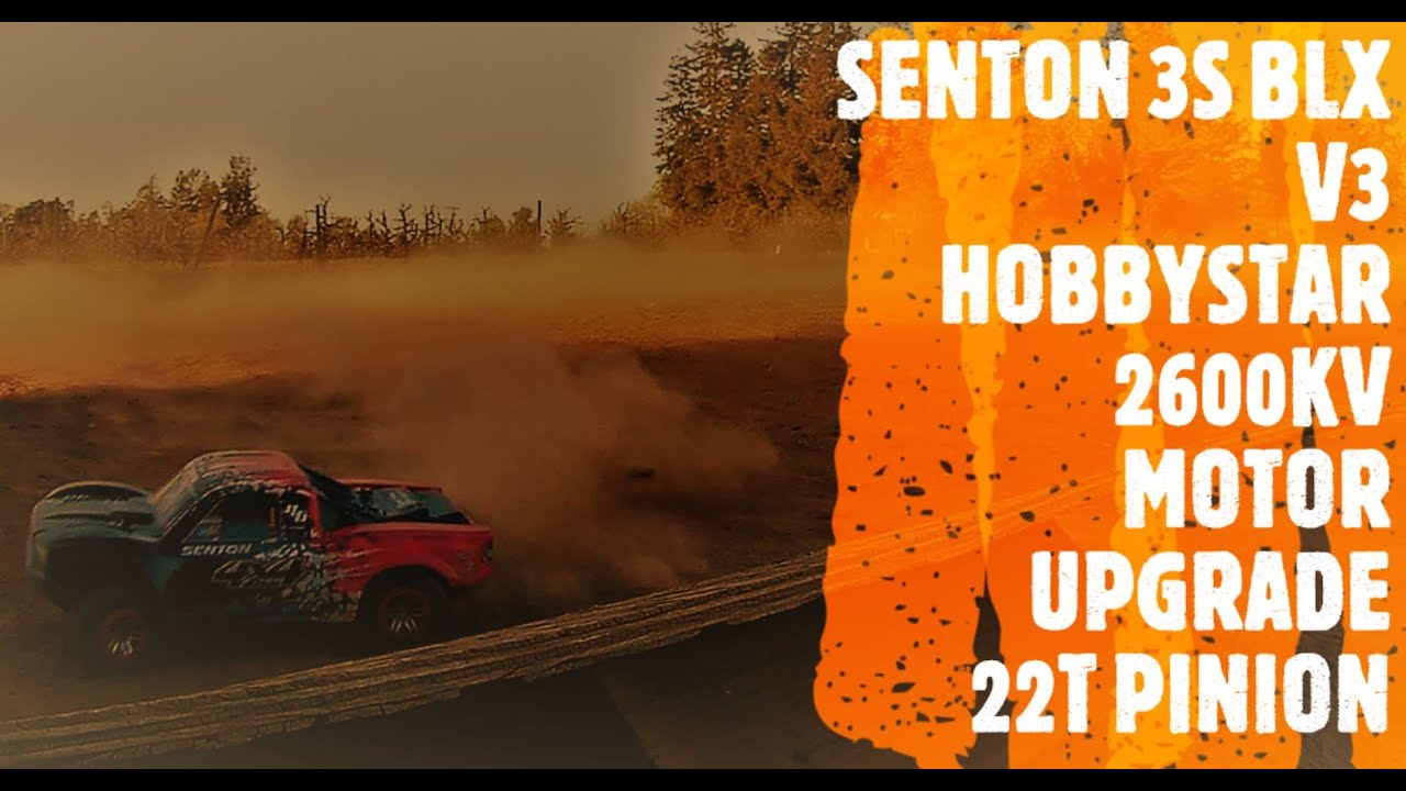ARRMA Senton 3s BLX V3 Hobbystar 3665 2600KV (test) light bash