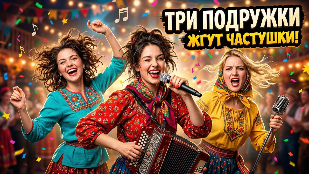 Песня про подруг - Три подружки-веселушки (частушки 2026)