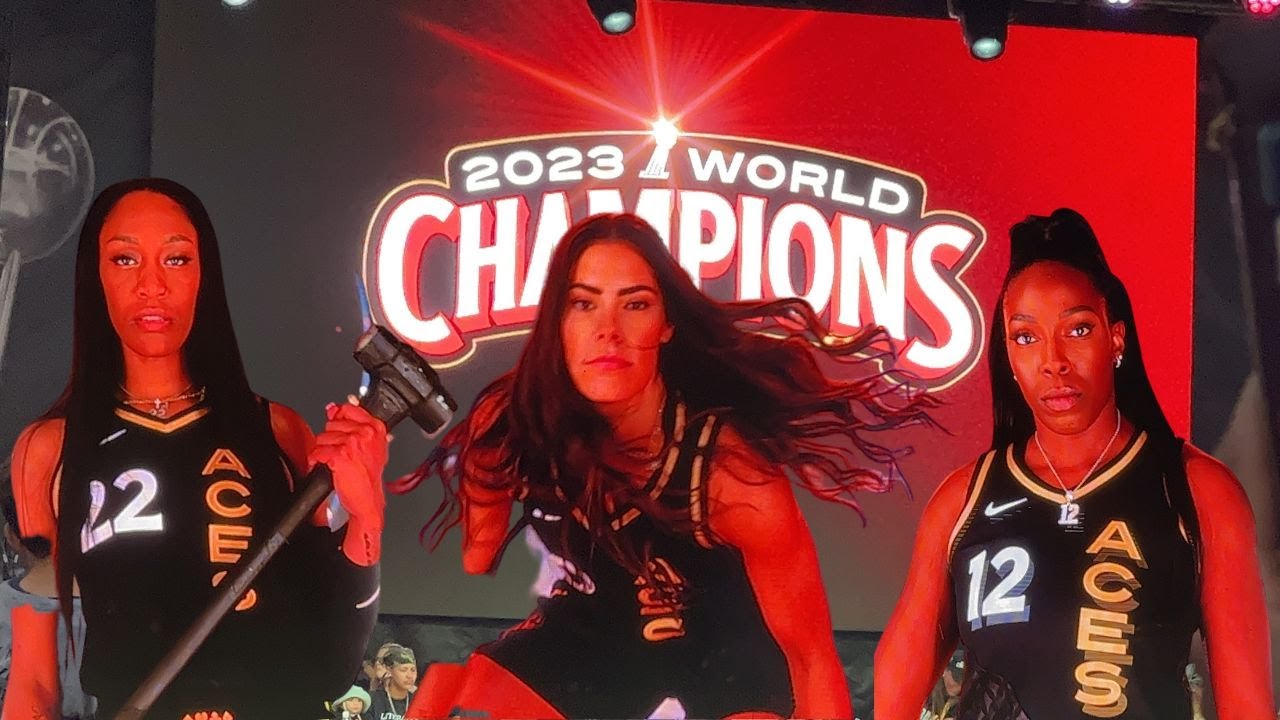 Празднование победы команды Vegas Aces в чемпионате 2023 года состоялось в понедельник вечером на...
