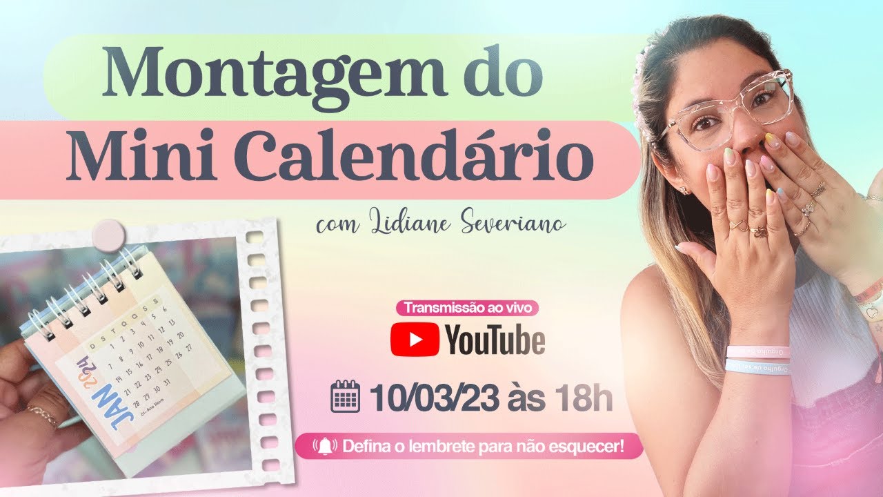 #52 Descomplicando a Encadernação | Montagem de Mini Calendário | com Lidiane Severiano