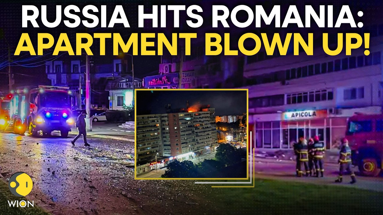 Russia Hits Romania: Russian Drone Strikes Apartment Building in Romania; 2 Injured | WION ORIGINALS