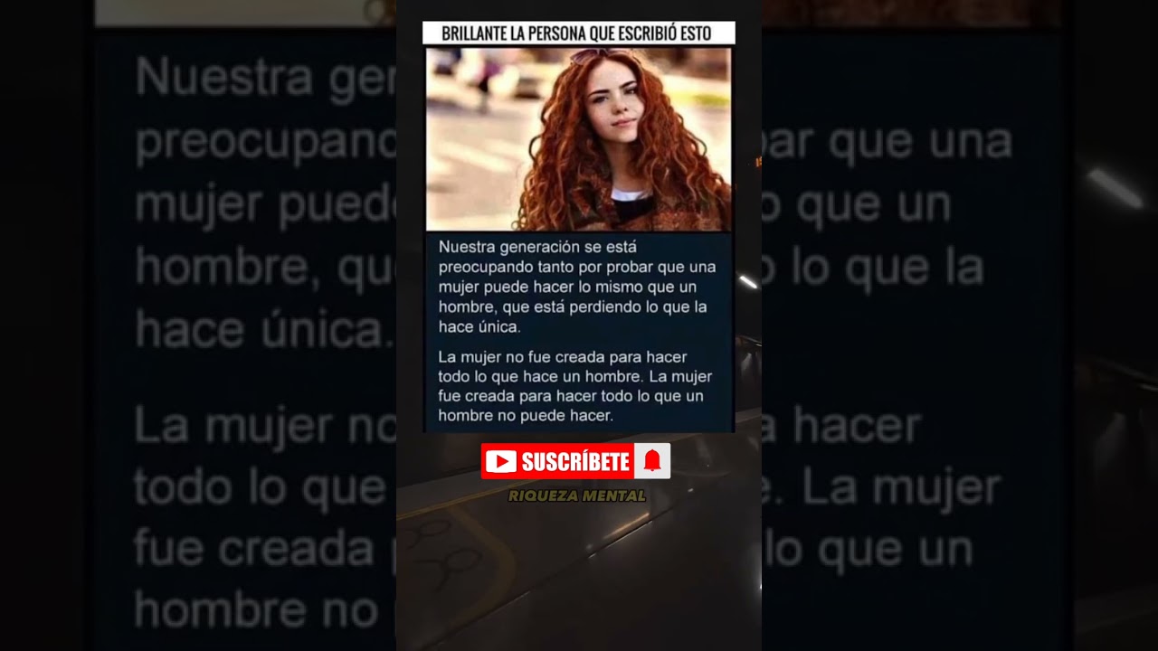 #igualdadedegenero #reels #riquezamental #mujeres